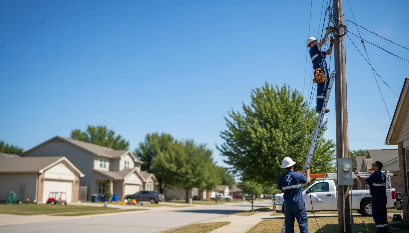 Residential electrician providing installation services in Monmouth, ME